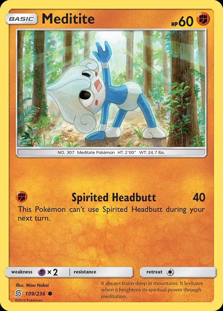 Meditite - Unified Minds Pokemon Card