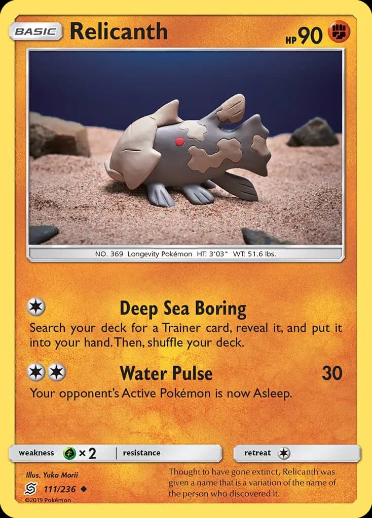 Relicanth - Unified Minds Pokemon Card