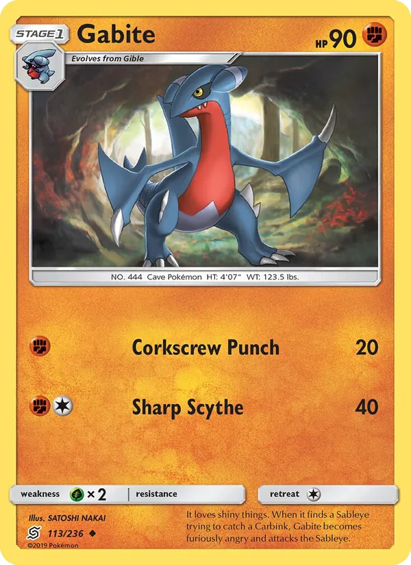Gabite - Unified Minds Pokemon Card