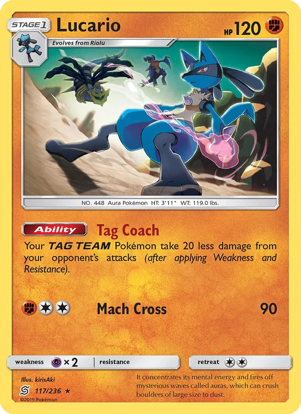 Lucario - Unified Minds Pokemon Card