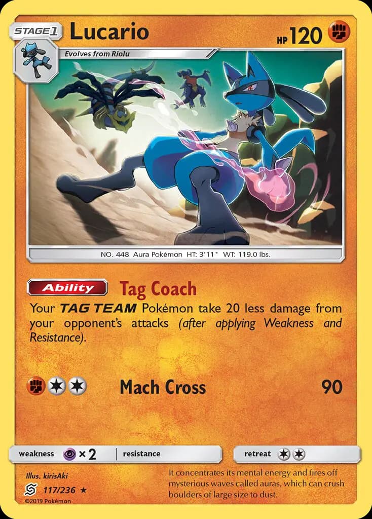 Lucario - Unified Minds Pokemon Card