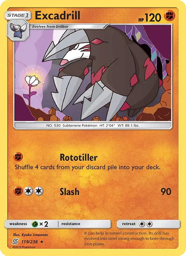 Excadrill - Unified Minds Pokemon Card