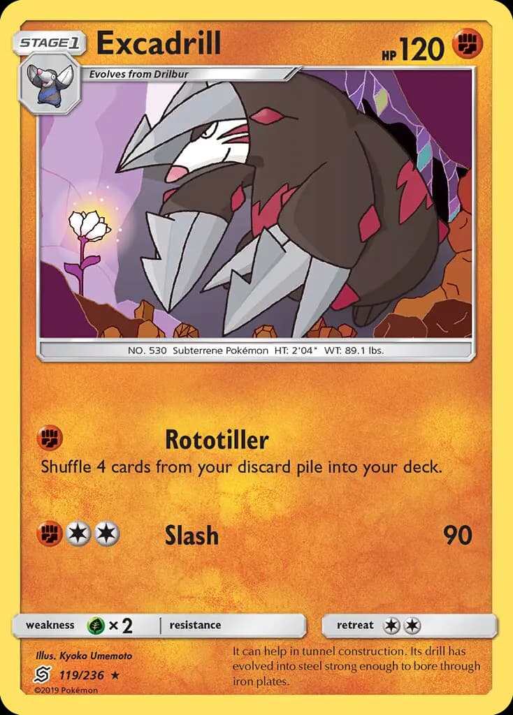 Excadrill - Unified Minds Pokemon Card