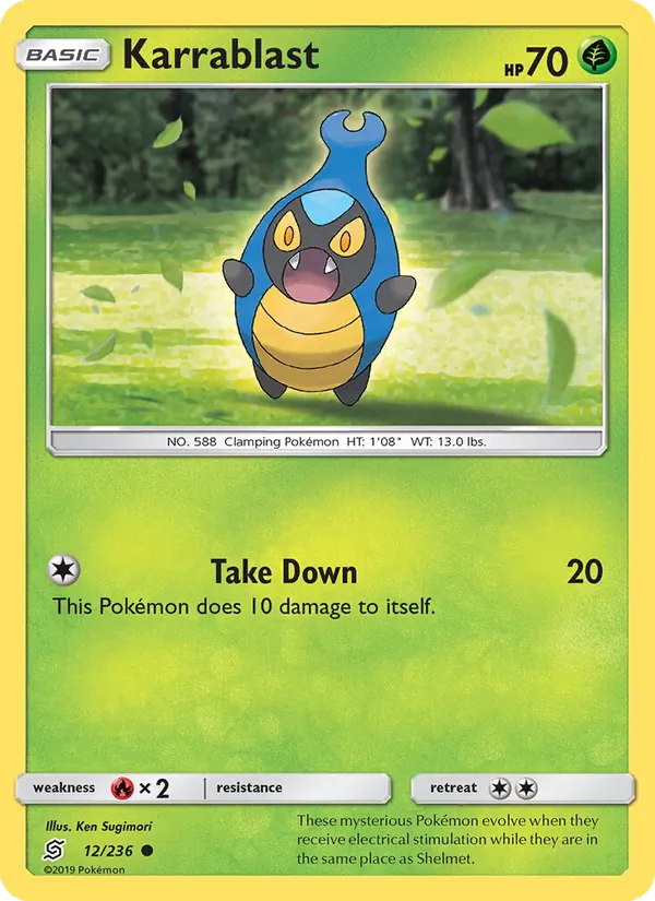 Karrablast - Unified Minds Pokemon Card