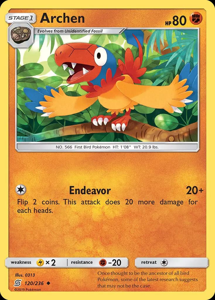 Archen - Unified Minds Pokemon Card