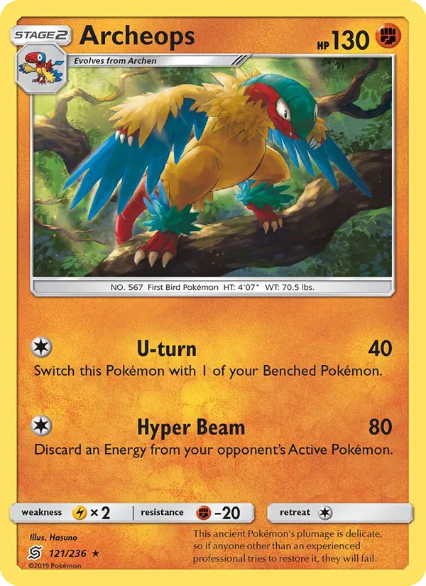 Archeops - Unified Minds Pokemon Card