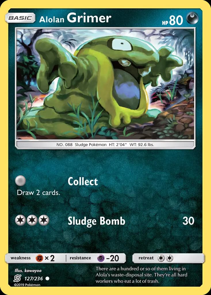 Alolan Grimer - Unified Minds Pokemon Card
