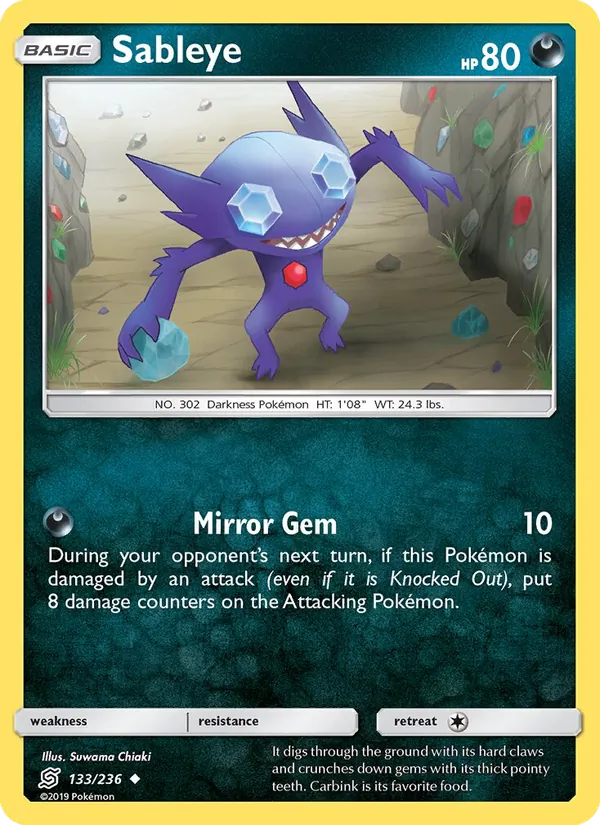 Sableye - Unified Minds Pokemon Card