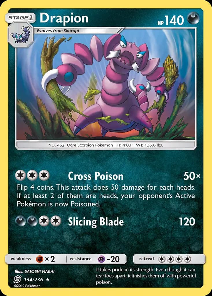 Drapion - Unified Minds Pokemon Card
