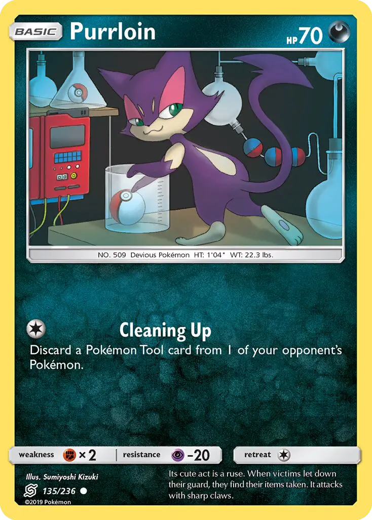 Purrloin - Unified Minds Pokemon Card