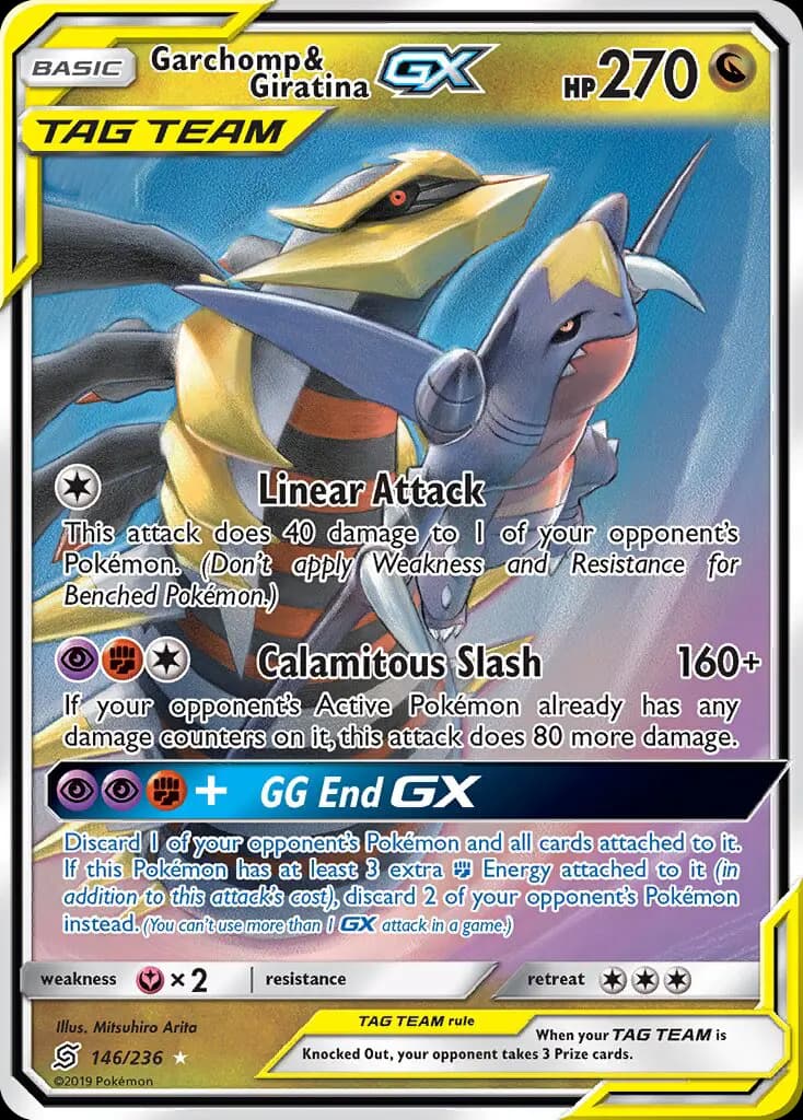 Garchomp & Giratina GX - Unified Minds Pokemon Card