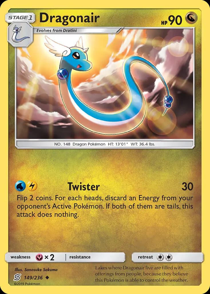 Dragonair - Unified Minds Pokemon Card