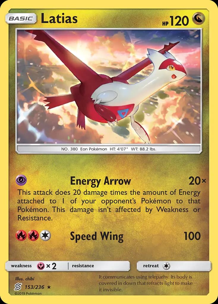 Latias - Unified Minds Pokemon Card