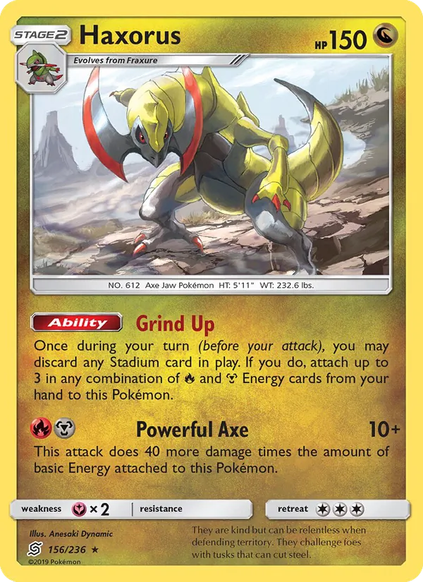 Haxorus - Unified Minds Pokemon Card