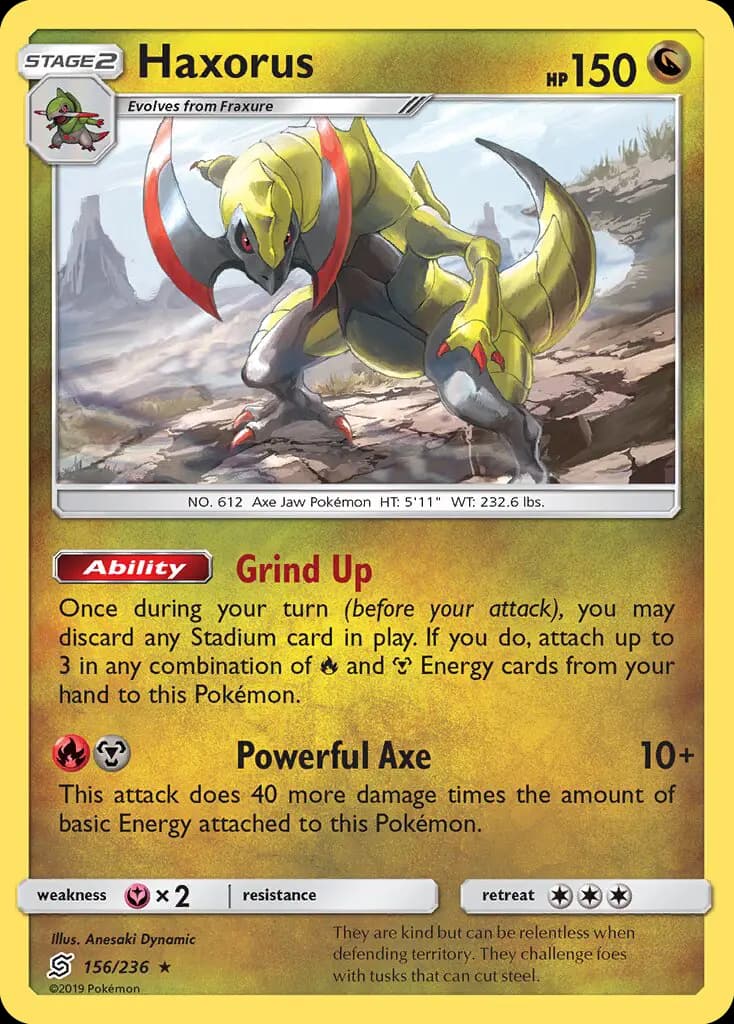 Haxorus - Unified Minds Pokemon Card