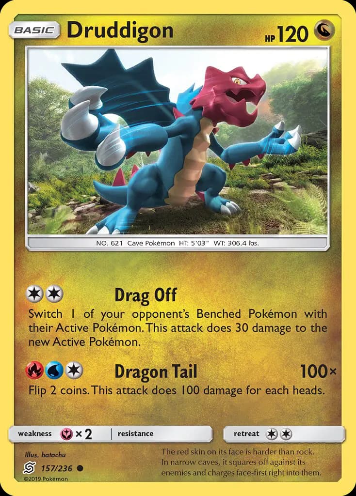 Druddigon - Unified Minds Pokemon Card