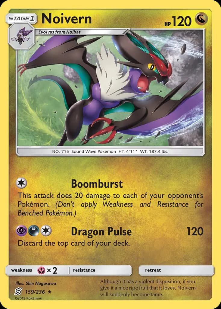 Noivern - Unified Minds Pokemon Card