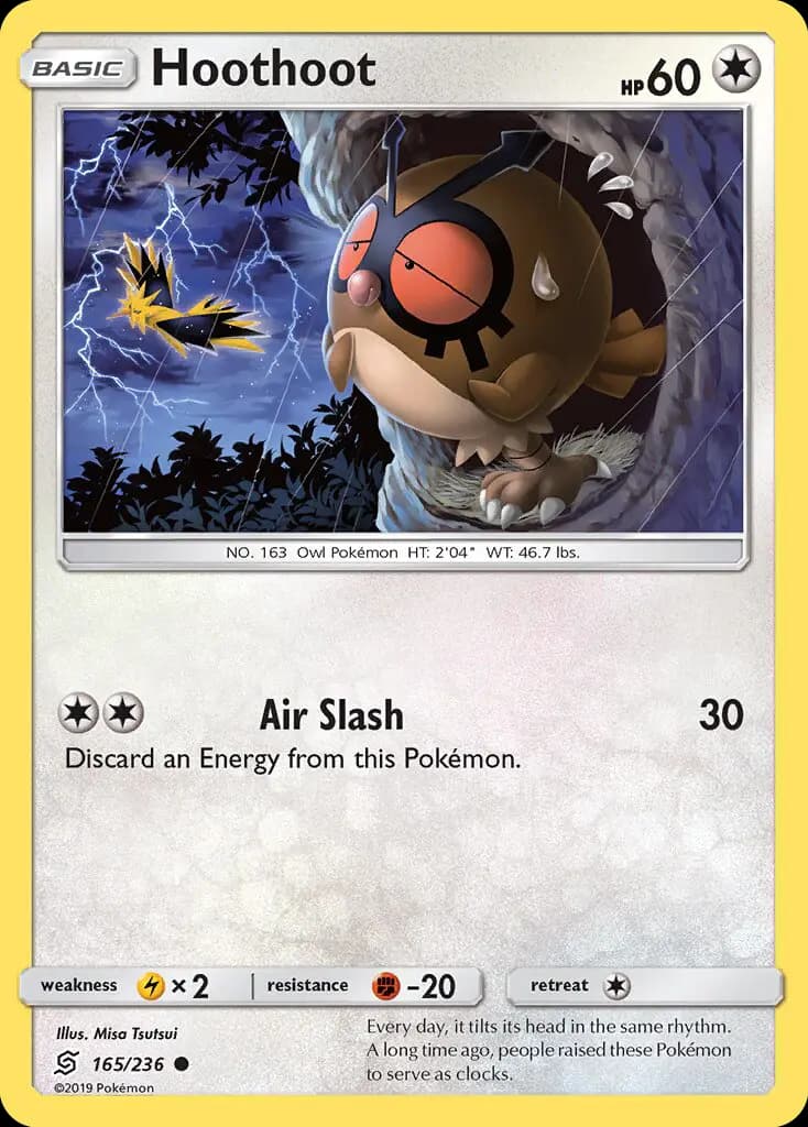 Hoothoot - Unified Minds Pokemon Card