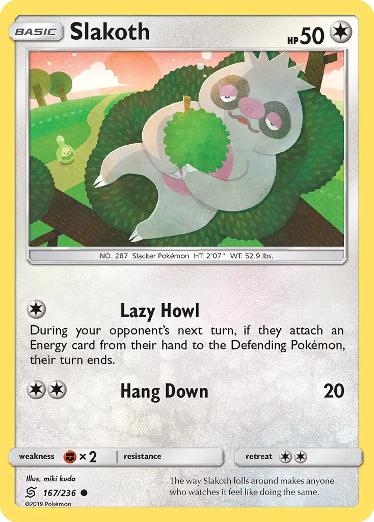 Slakoth - Unified Minds Pokemon Card