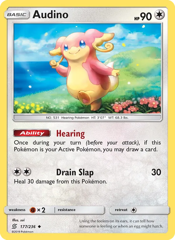 Audino - Unified Minds Pokemon Card