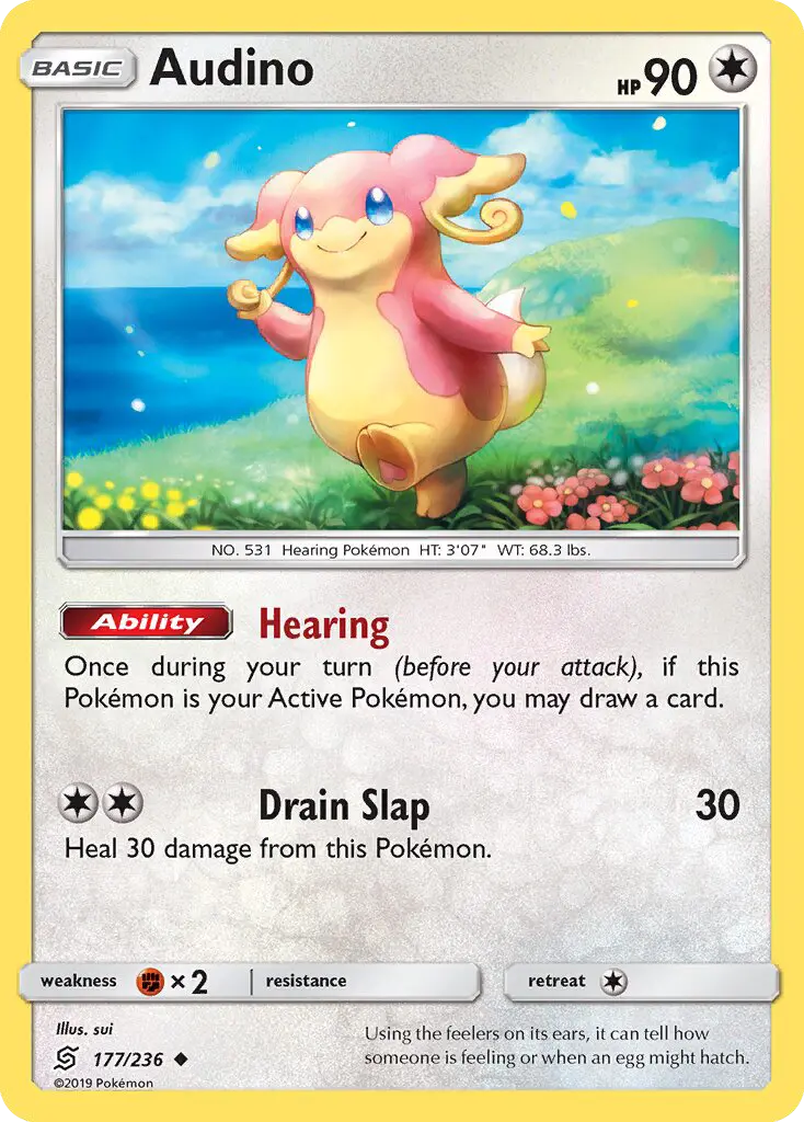 Audino - Unified Minds Pokemon Card