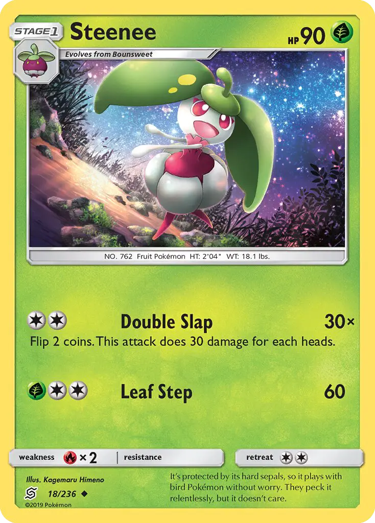 Steenee - Unified Minds Pokemon Card