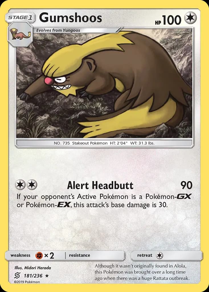 Gumshoos - Unified Minds Pokemon Card