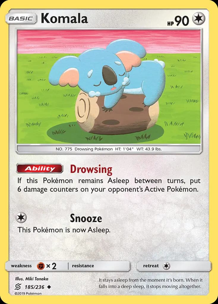 Komala - Unified Minds Pokemon Card