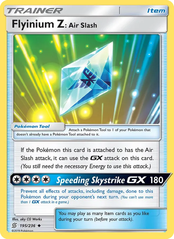 Flyinium Z: Air Slash - Unified Minds Pokemon Card