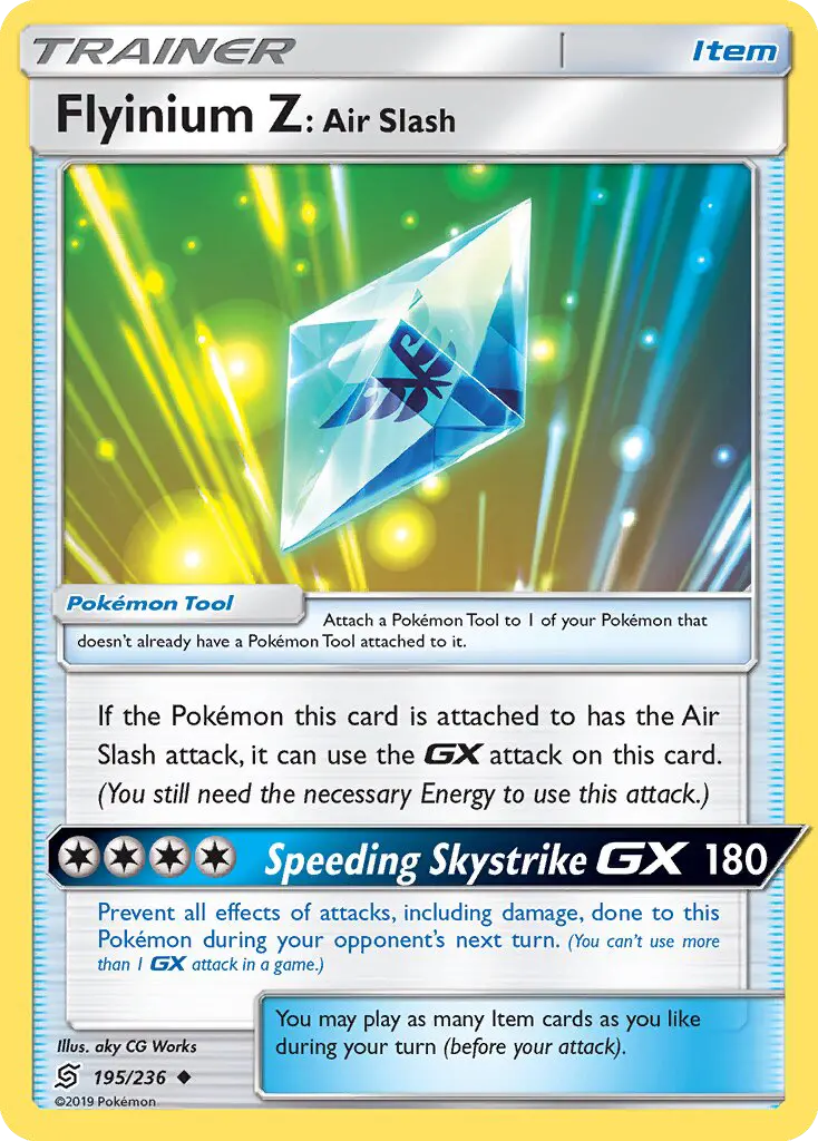 Flyinium Z: Air Slash - Unified Minds Pokemon Card