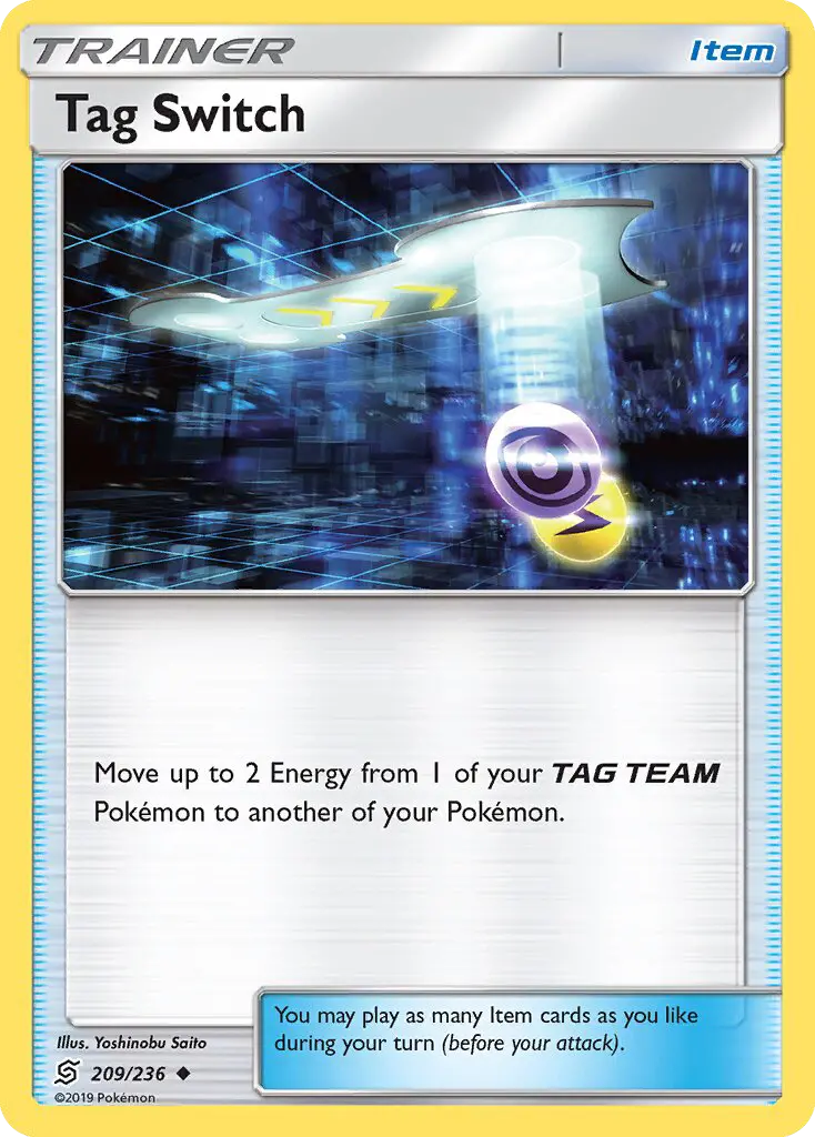 Tag Switch - Unified Minds Pokemon Card