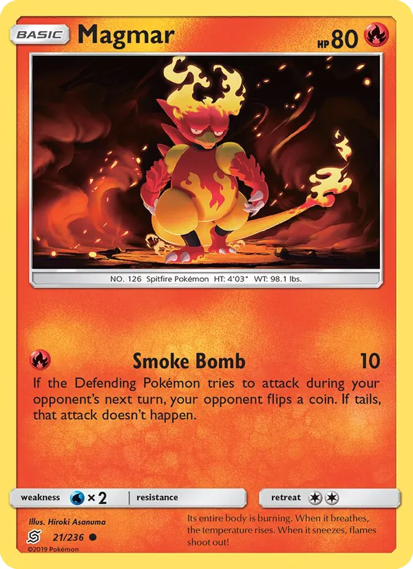 Magmar - Unified Minds Pokemon Card