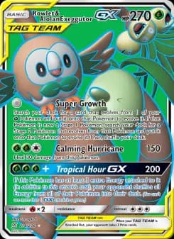Rowlet & Alolan Exeggutor GX - Unified Minds