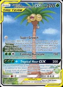 Rowlet & Alolan Exeggutor GX - Unified Minds