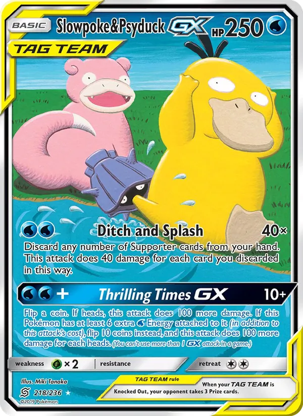 Slowpoke & Psyduck GX - Unified Minds Pokemon Card