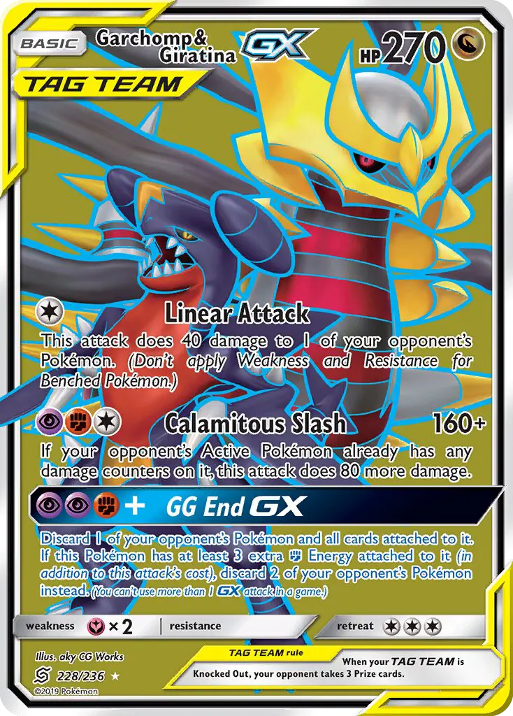 Garchomp & Giratina GX - Unified Minds Pokemon Card