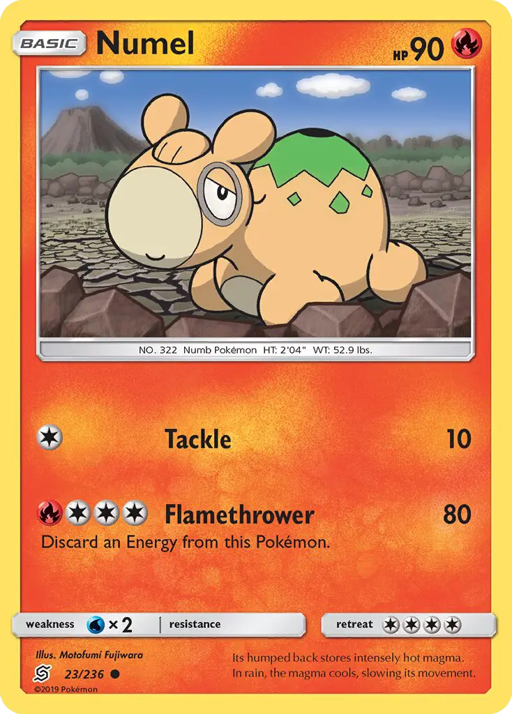 Numel - Unified Minds Pokemon Card