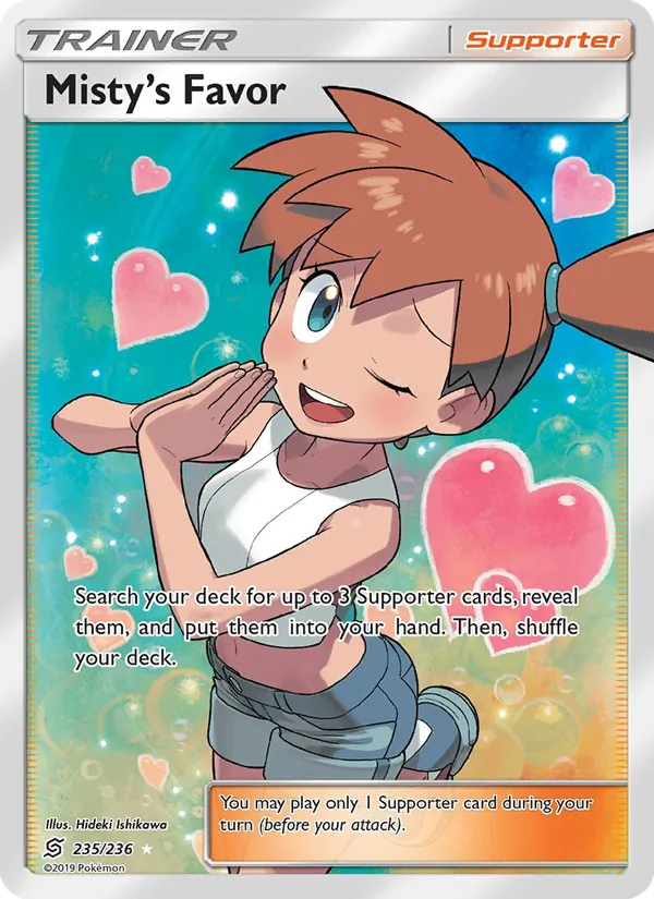 Misty’s Favor - Unified Minds Pokemon Card