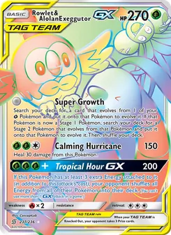 Rowlet & Alolan Exeggutor GX - Unified Minds
