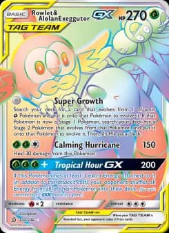 Rowlet & Alolan Exeggutor GX - Unified Minds