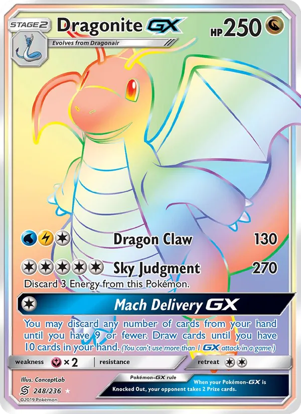 Dragonite GX - Unified Minds Pokemon Card