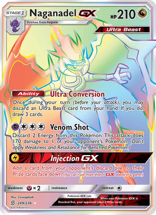 Naganadel GX - Unified Minds Pokemon Card