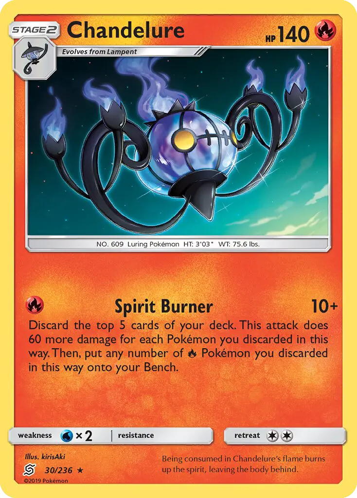 Chandelure - Unified Minds Pokemon Card