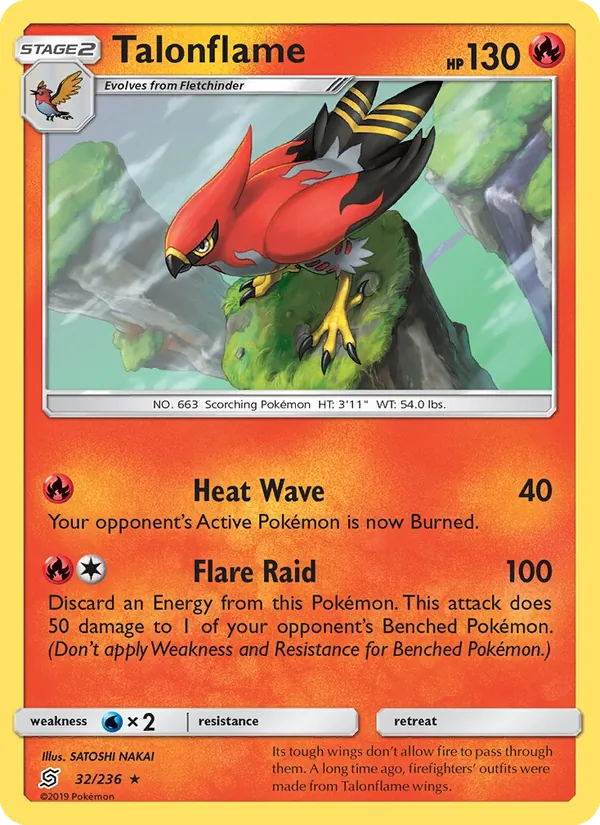 Talonflame - Unified Minds Pokemon Card