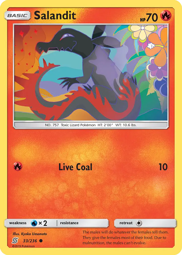 Salandit - Unified Minds Pokemon Card