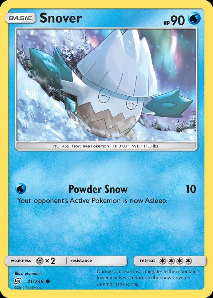 Snover - Unified Minds Pokemon Card