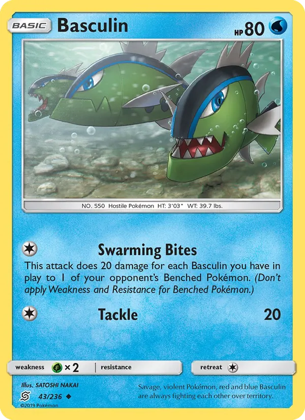 Basculin - Unified Minds Pokemon Card