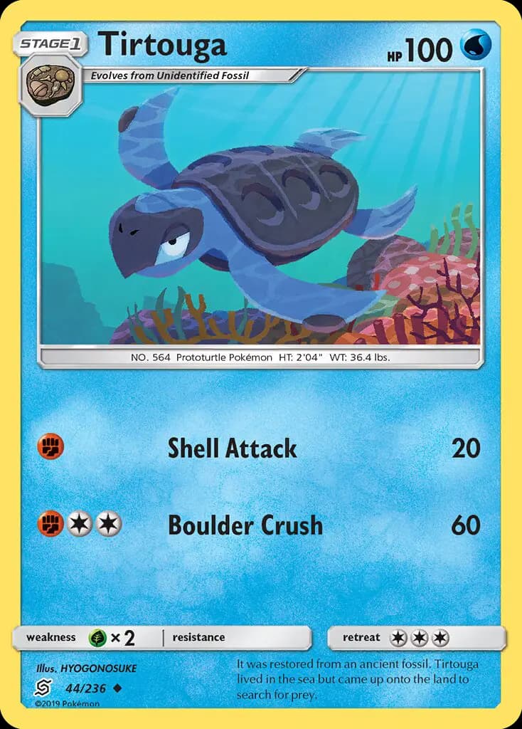 Tirtouga - Unified Minds Pokemon Card