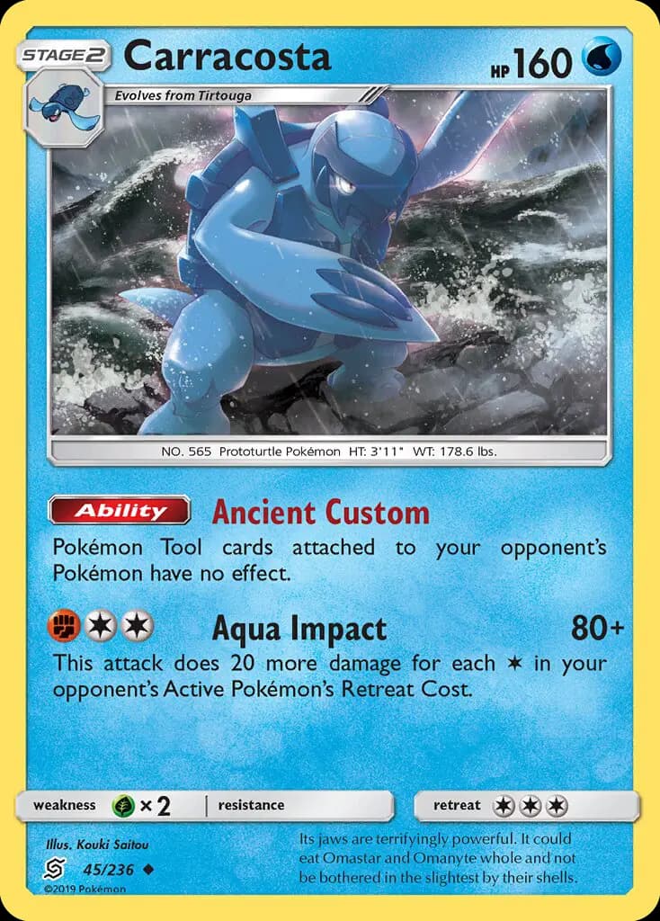 Carracosta - Unified Minds Pokemon Card