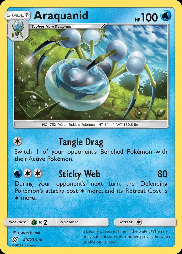 Araquanid - Unified Minds Pokemon Card